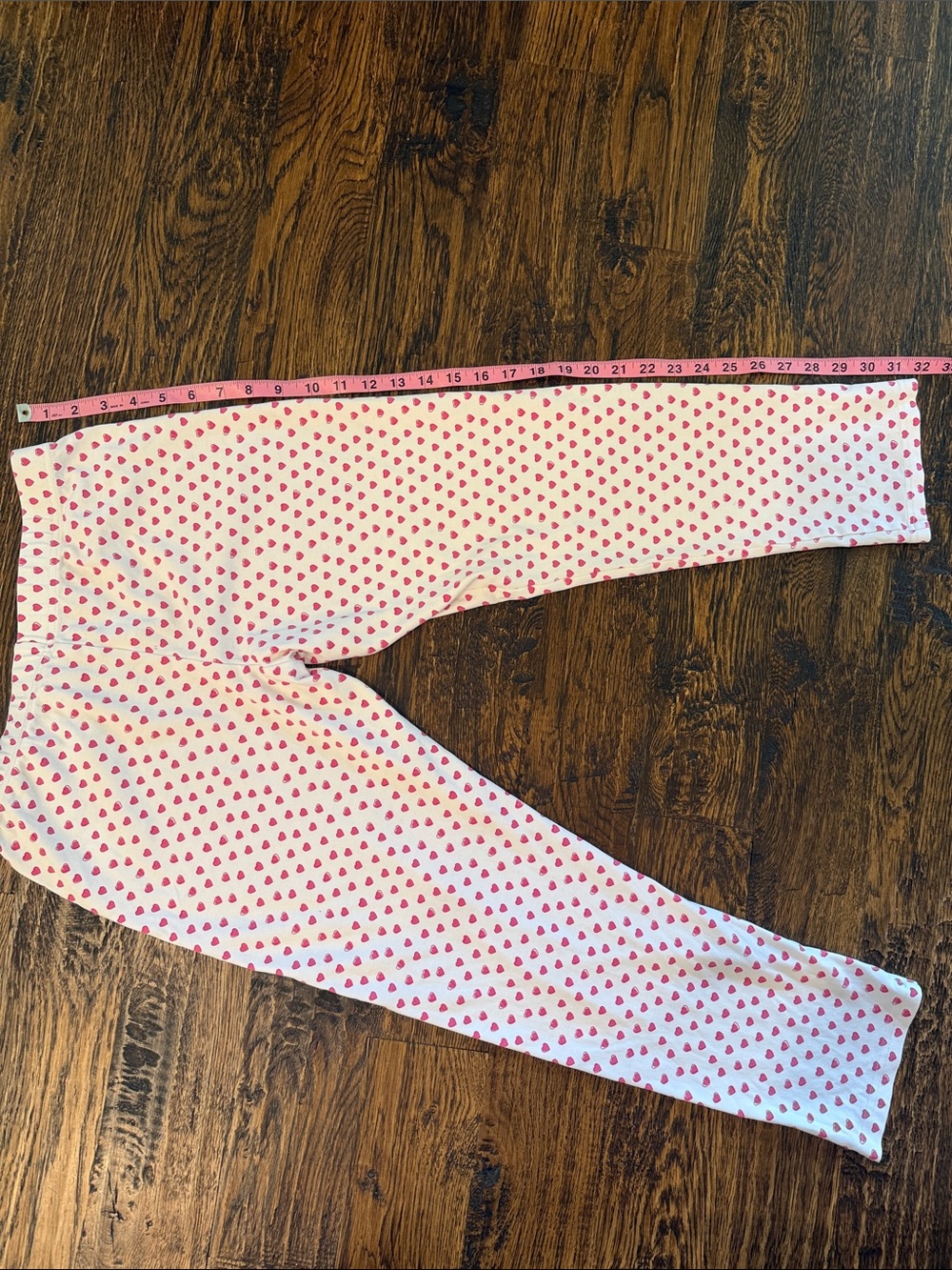 Roller Rabbit White Pajama Bottoms with Pink Heart Print - Picture 5 of 6